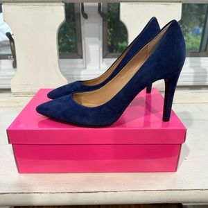Isaac Mizrahi Dark Blue/Navy Suede Pump, 9.5